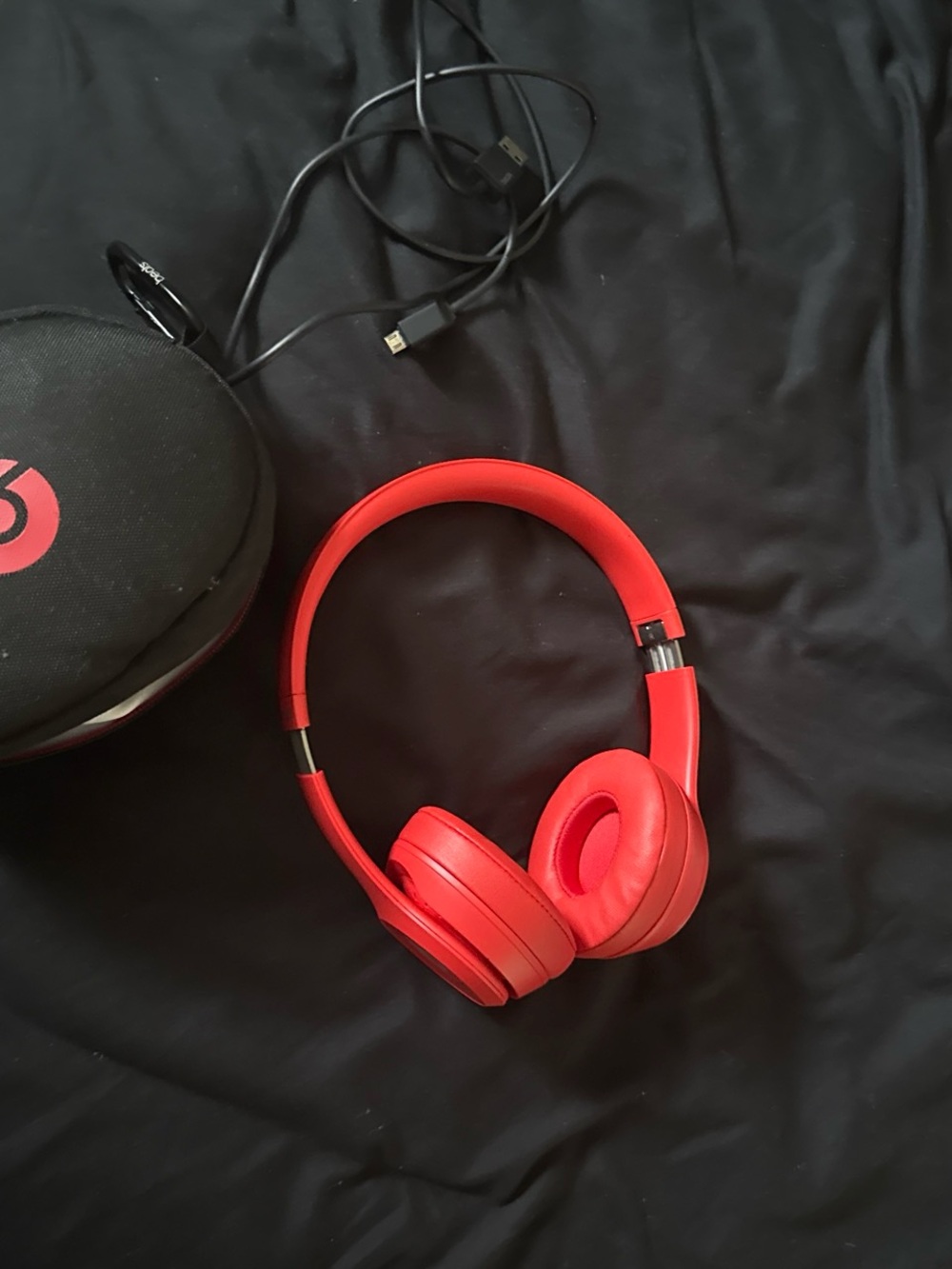 Red Wireless Over-Ear Headphones - Comfortable On-Ear Sound